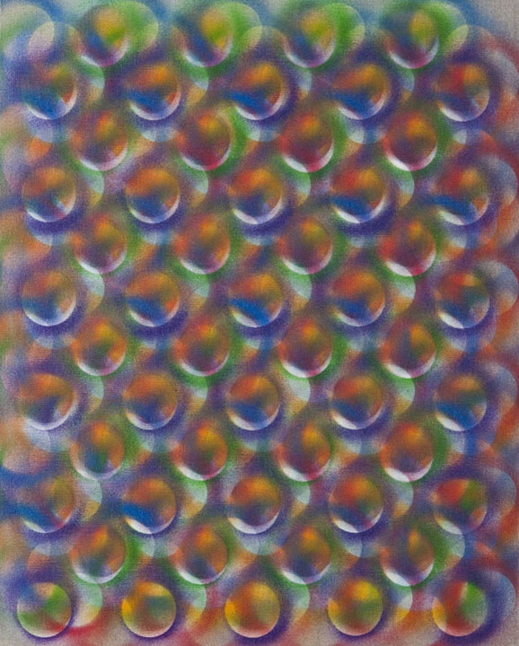 Hot Rod, 2011, acrylic on linen, 20 × 16 in, abstract painting by Stephen Giannetti, Davis California