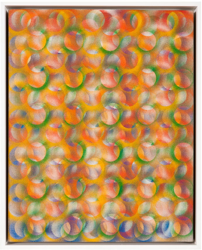 Suite Six (Yellow), 2011, acrylic on linen, 21 × 17 in, abstract painting by Stephen Giannetti, Davis California