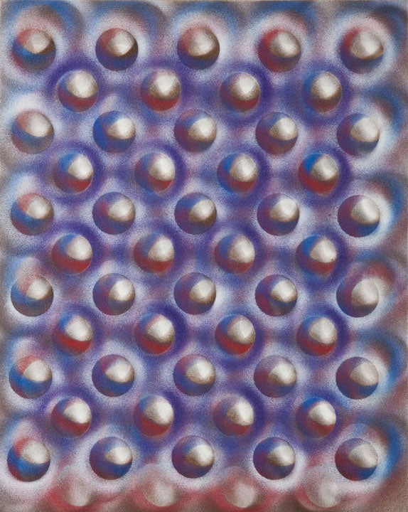 Trompe L'oeil, 2011, acrylic on linen, 20 × 16 in, abstract painting by Stephen Giannetti, Davis California